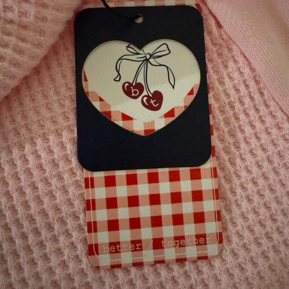 Better Together Pink Waffle Knit Lounge Shorts NWT Size Large - Picture 3 of 7